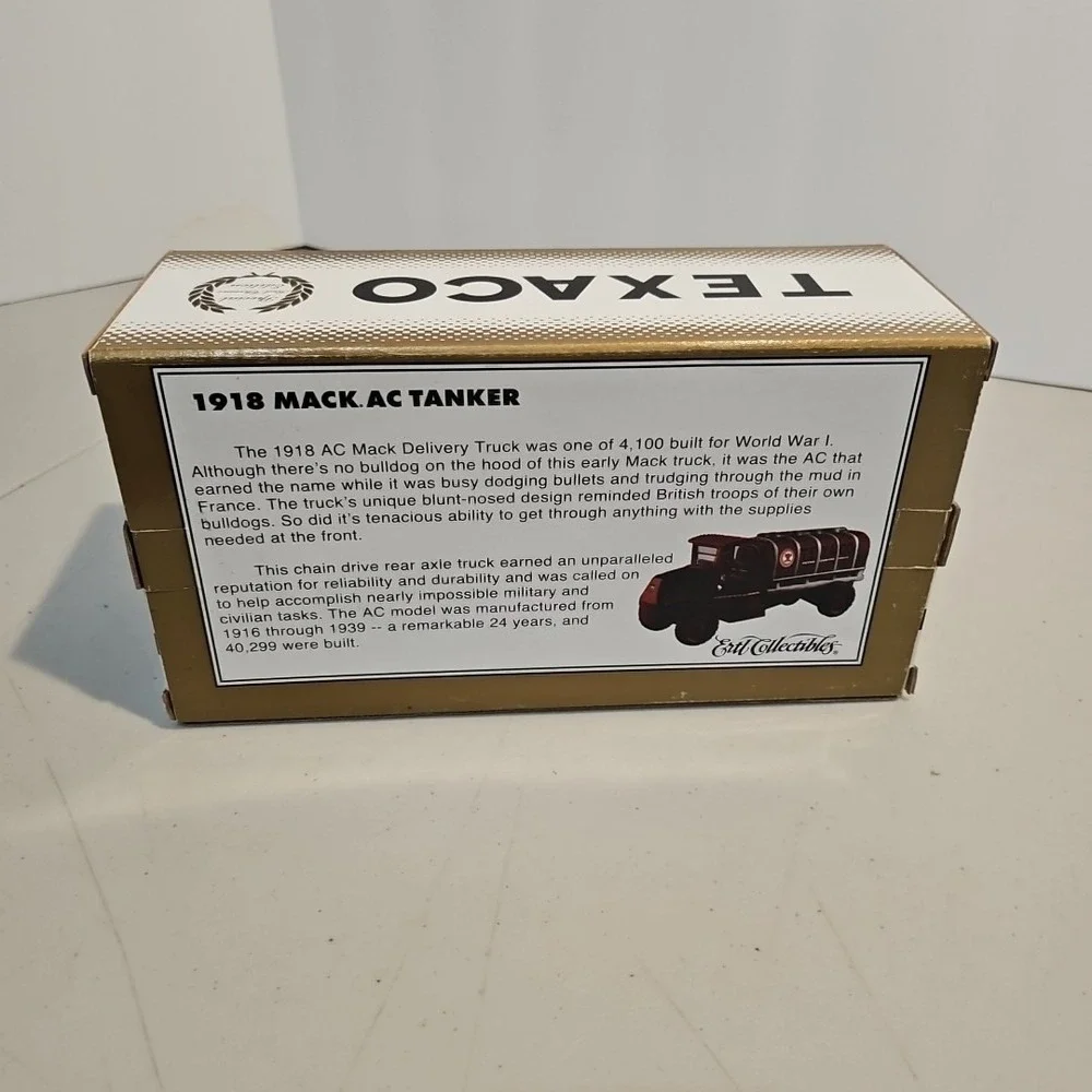 TEXACO 1918 MACK AC TANKER DELIVERY TRUCK RED CHROME EDITION - #24 in Series